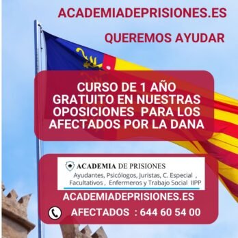 Curso gratuito 1 año afectados DANA Octubre 2024